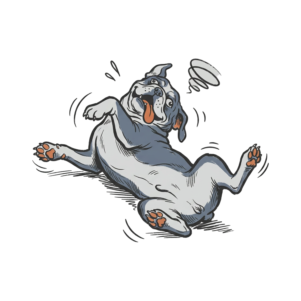 The Exhausted Bulldog