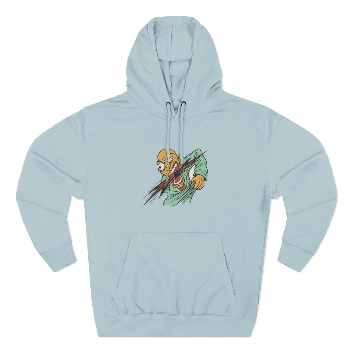 Three-Panel Fleece Hoodie