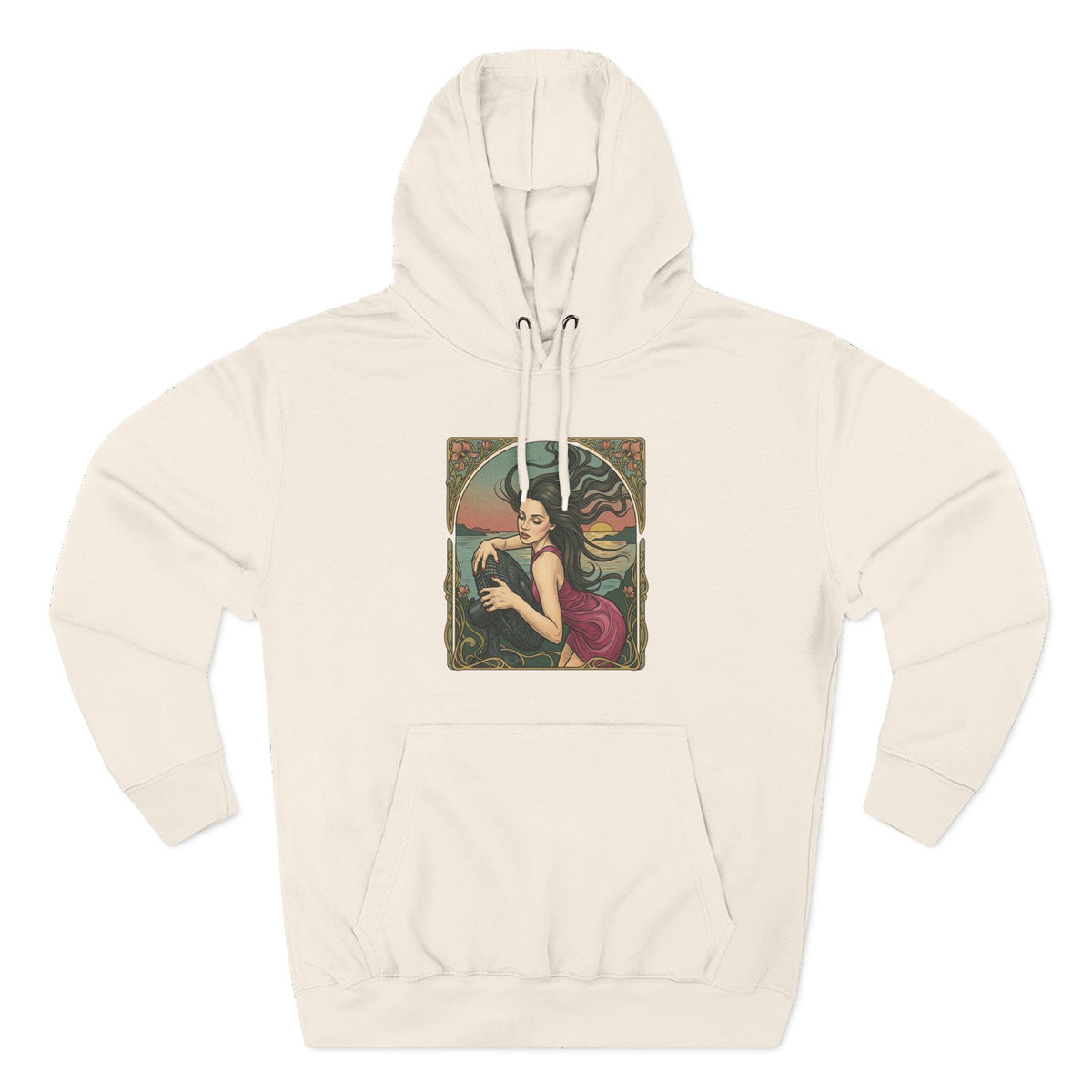 Three-Panel Fleece Hoodie