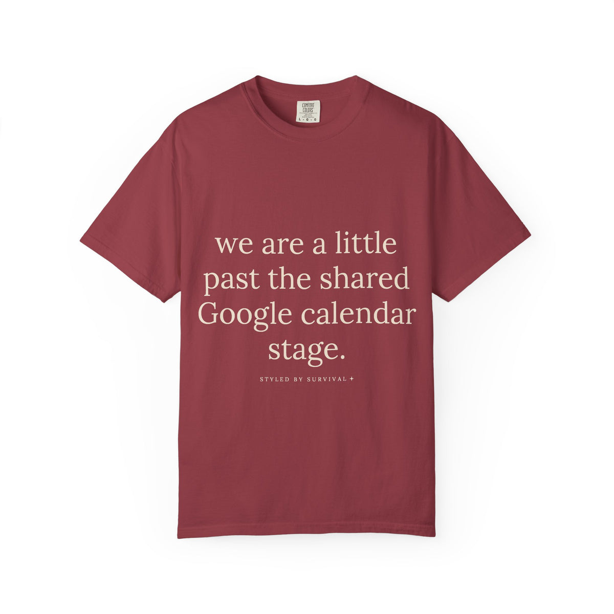 we are a little past the shared Google calendar stage.