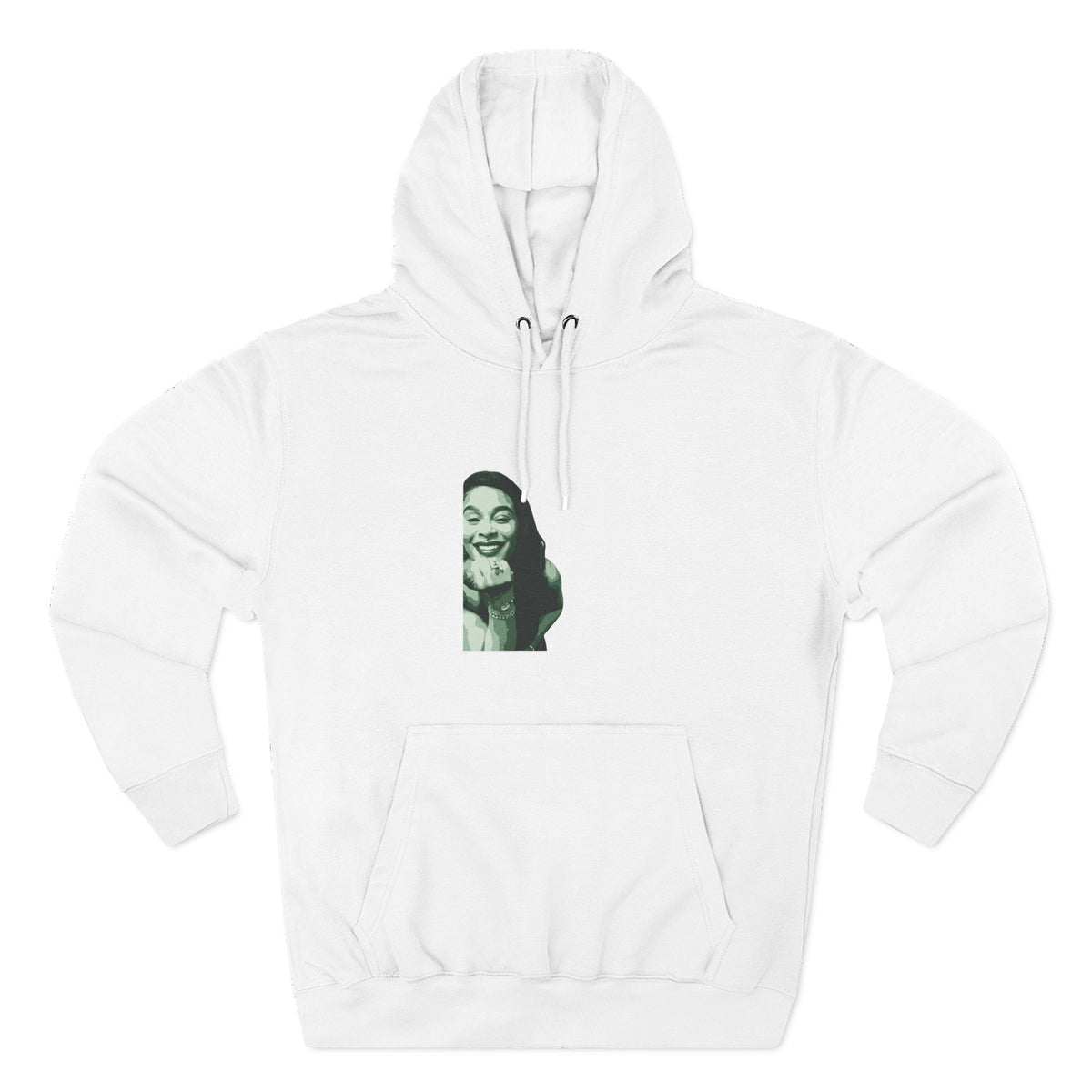 Three-Panel Fleece Hoodie