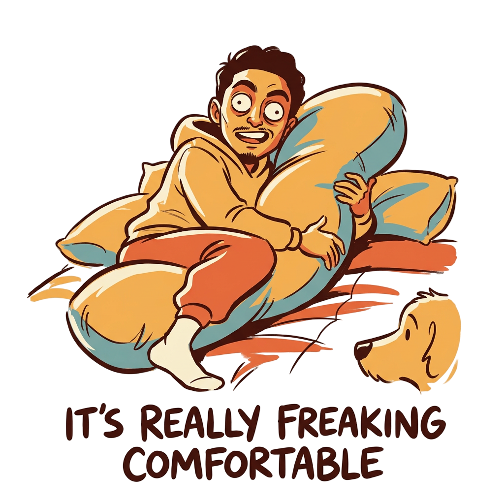 IT'S REALLY FREAKING COMFORTABLE