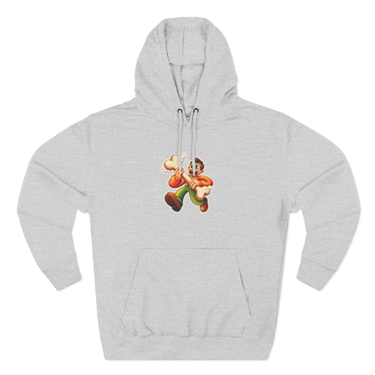 Three-Panel Fleece Hoodie