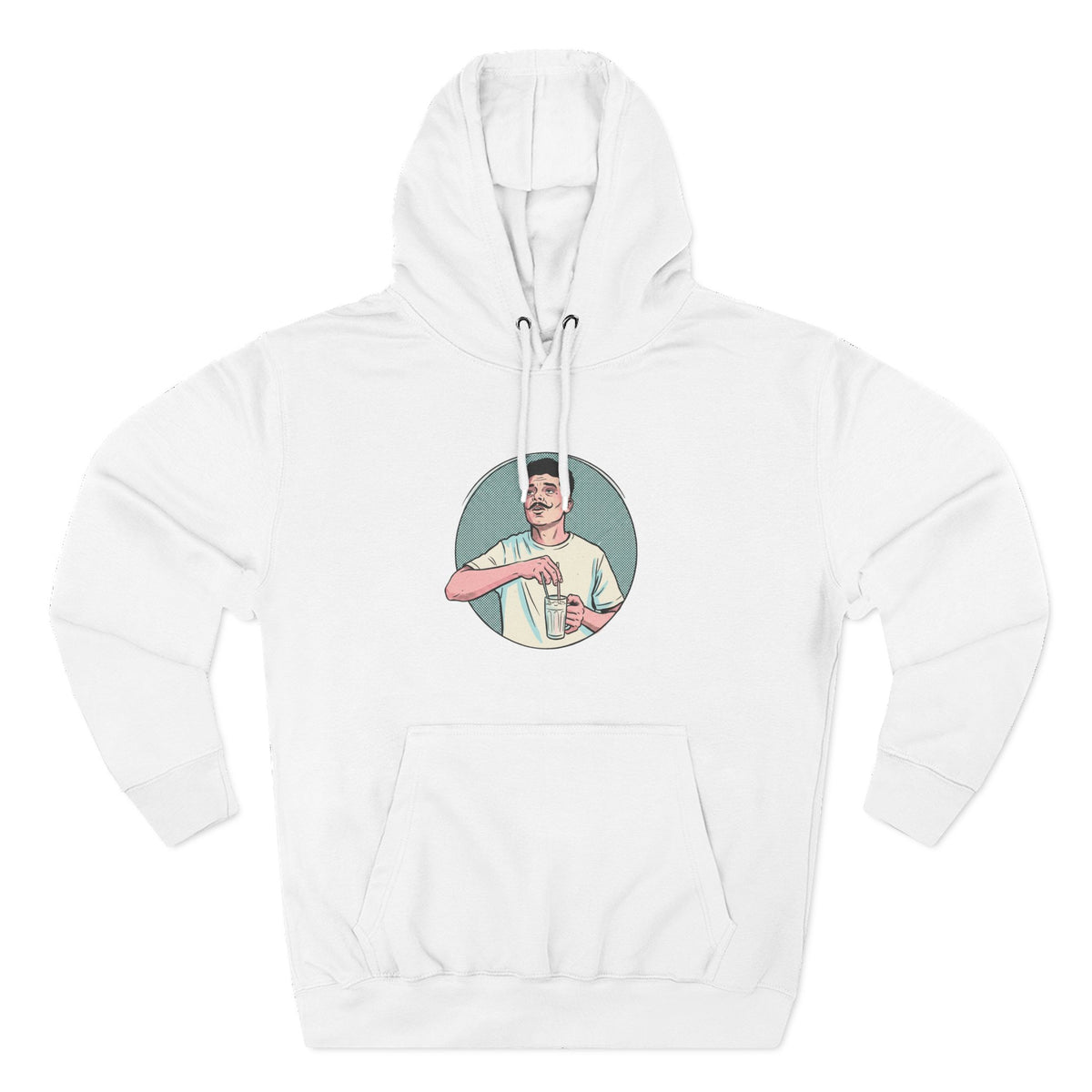 Three-Panel Fleece Hoodie