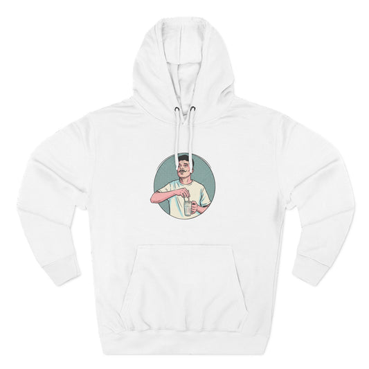 Three-Panel Fleece Hoodie