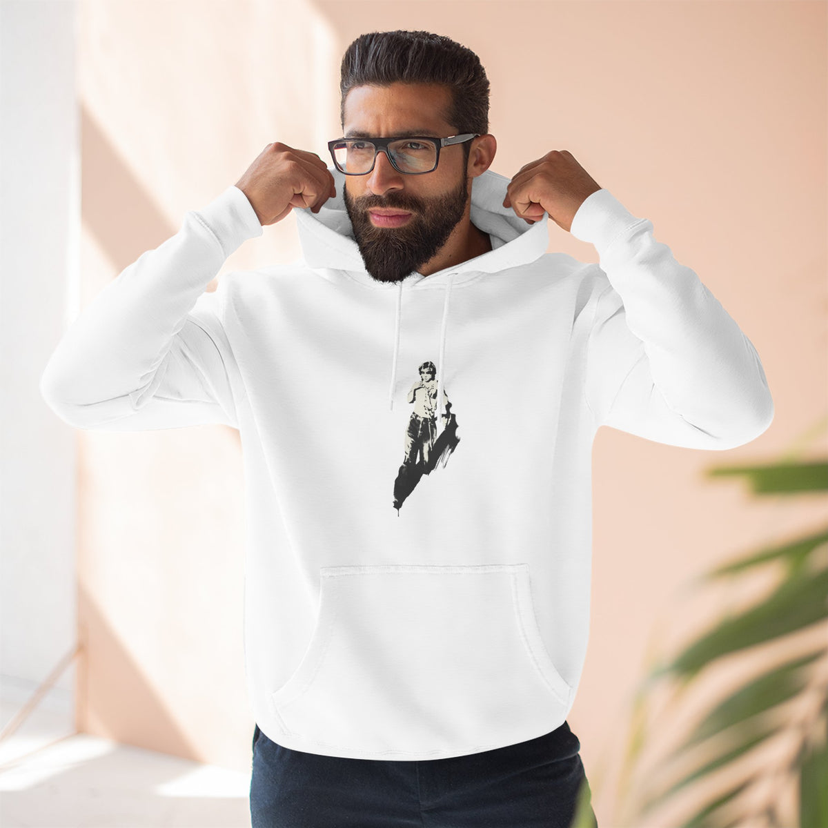 Three-Panel Fleece Hoodie