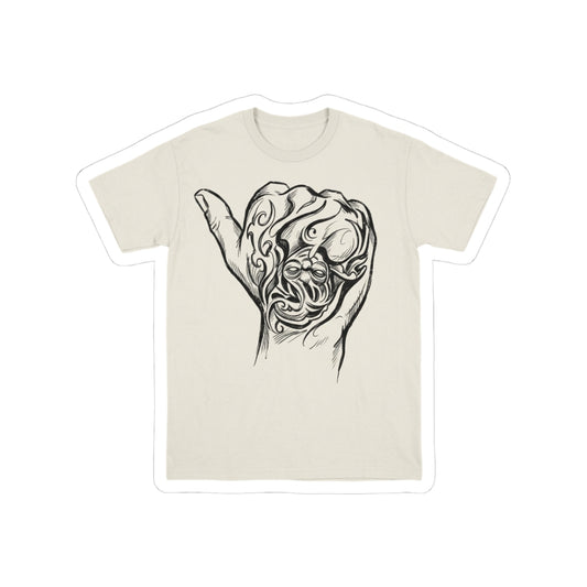 Tattooed Hand Over Eye