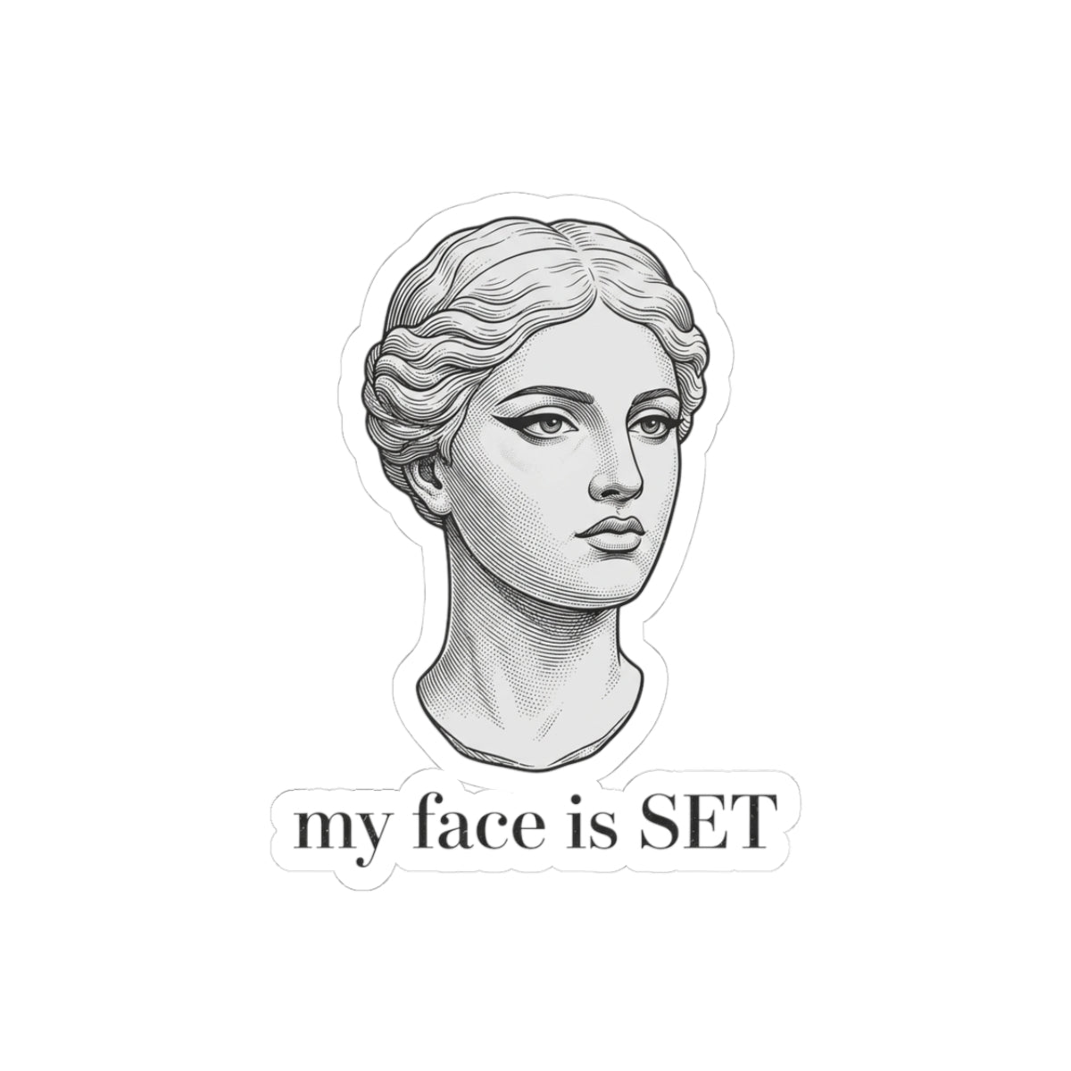Face is SET Marble Bust