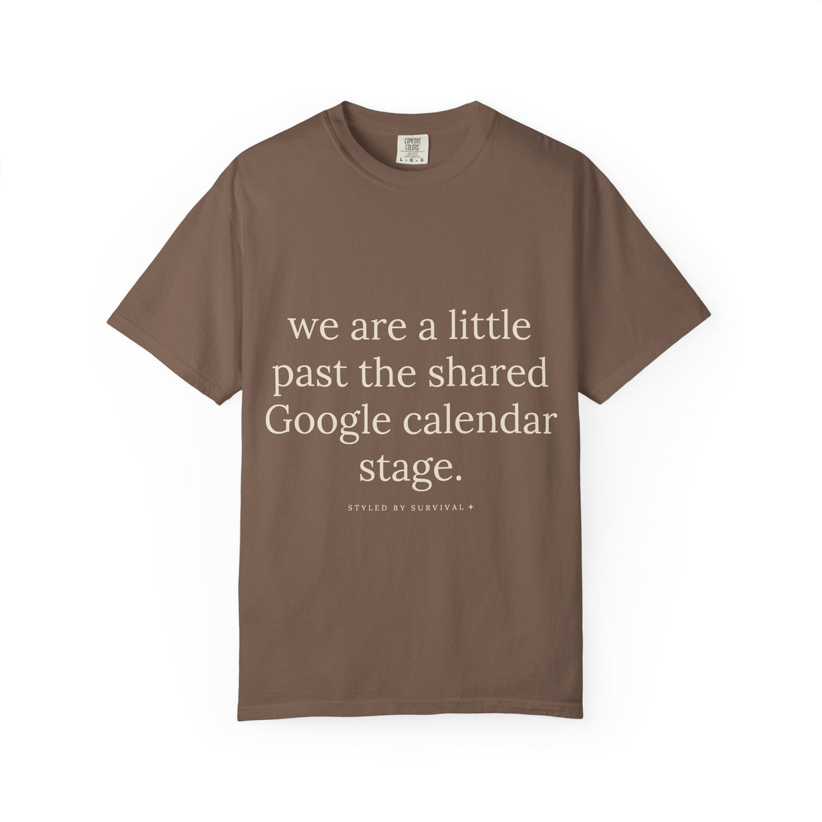we are a little past the shared Google calendar stage.