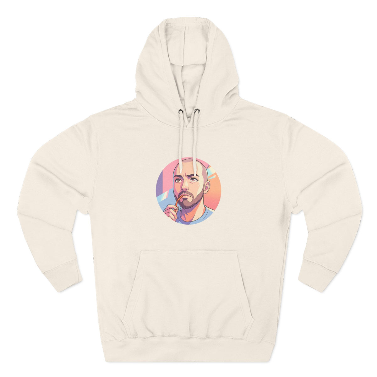 Three-Panel Fleece Hoodie