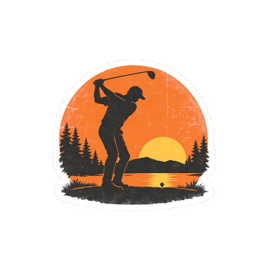 Sunset Silhouette Backswing