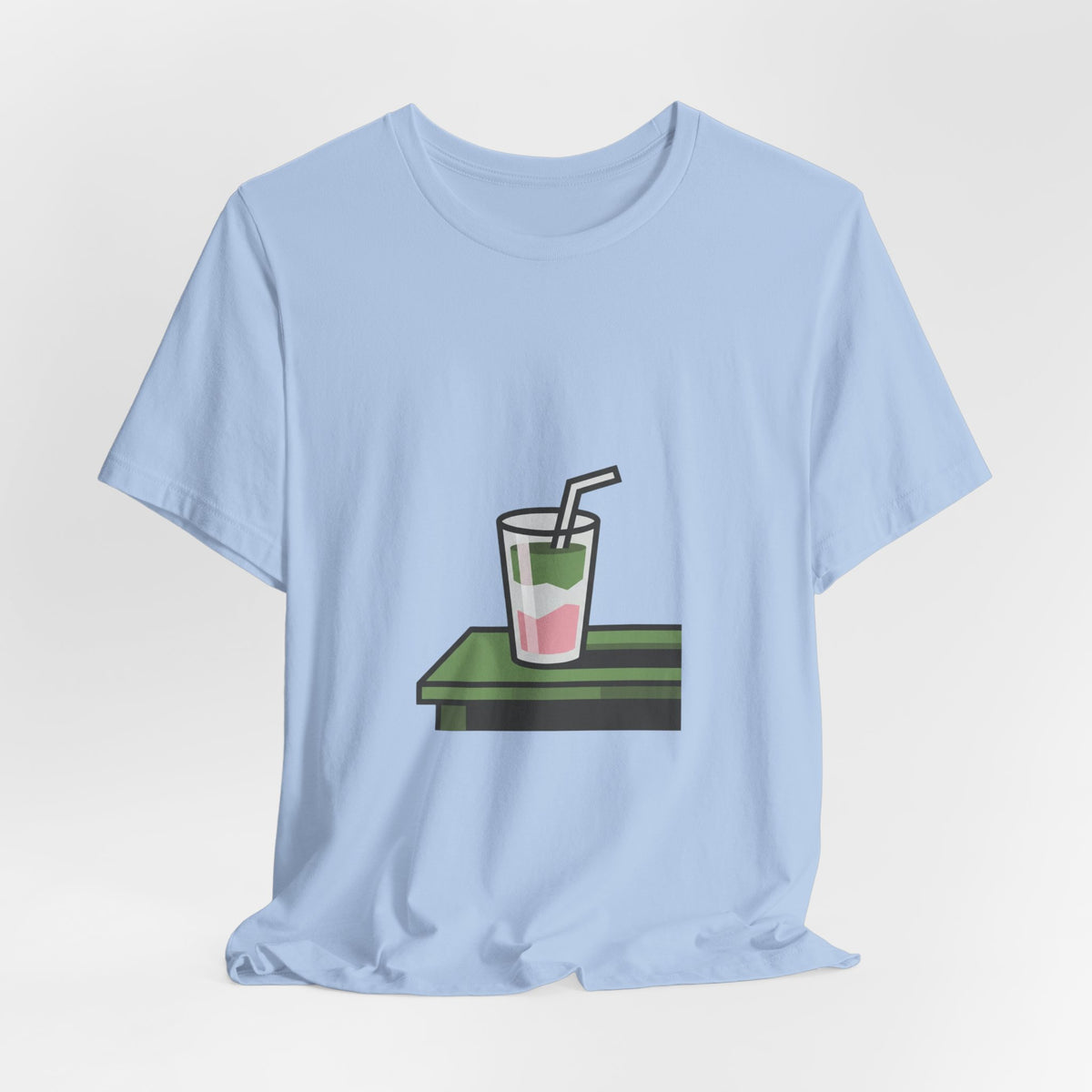 Aesthetic Layered Matcha Drink