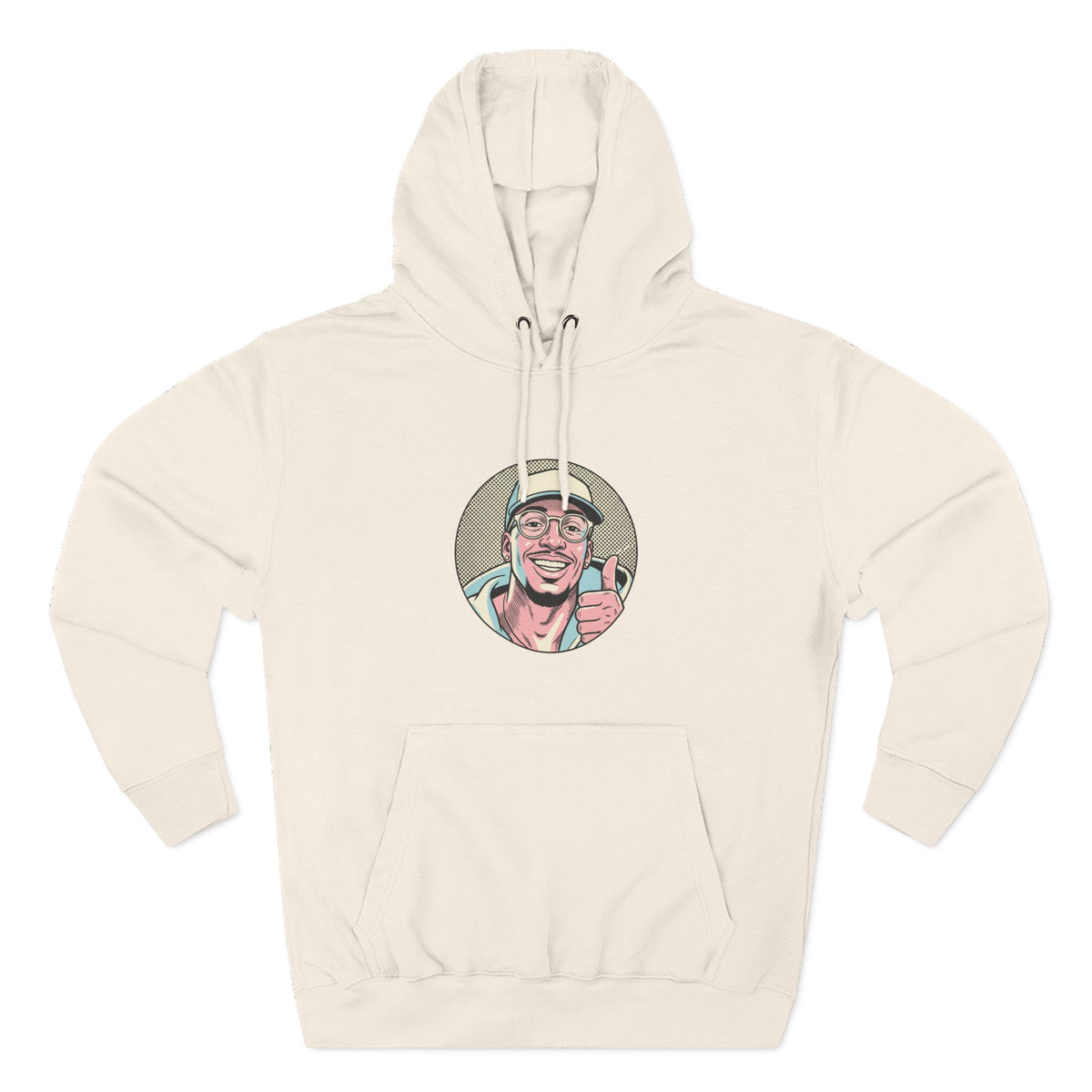 Three-Panel Fleece Hoodie