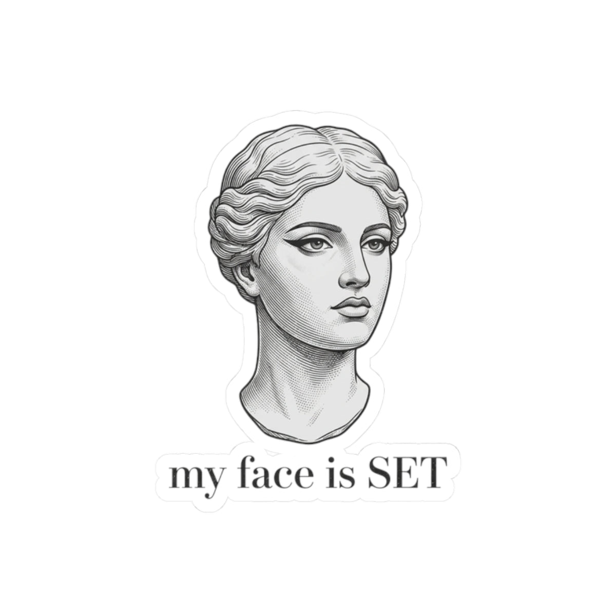Face is SET Marble Bust