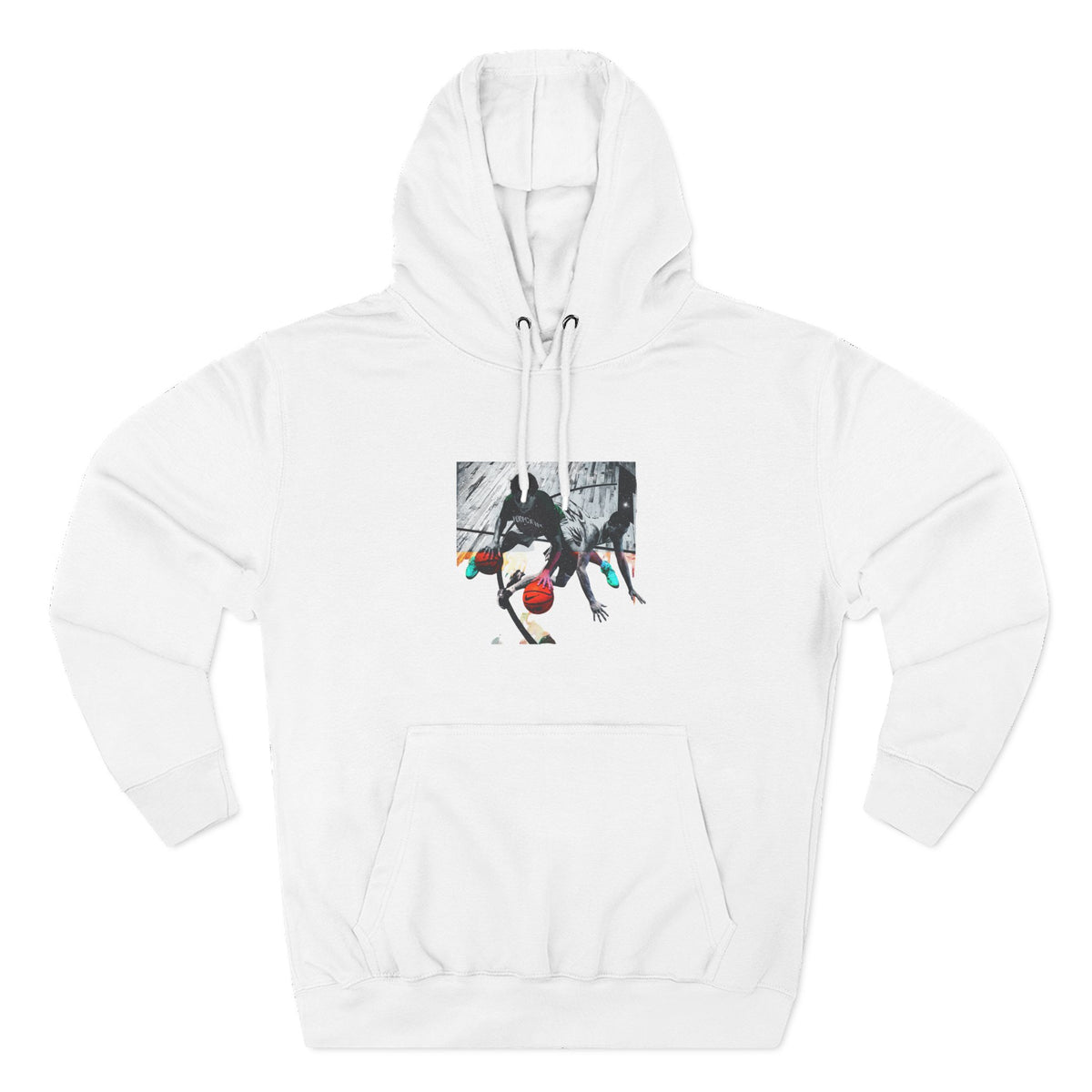 Three-Panel Fleece Hoodie