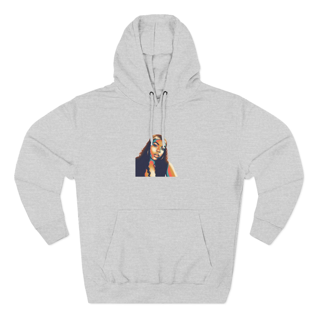 Three-Panel Fleece Hoodie