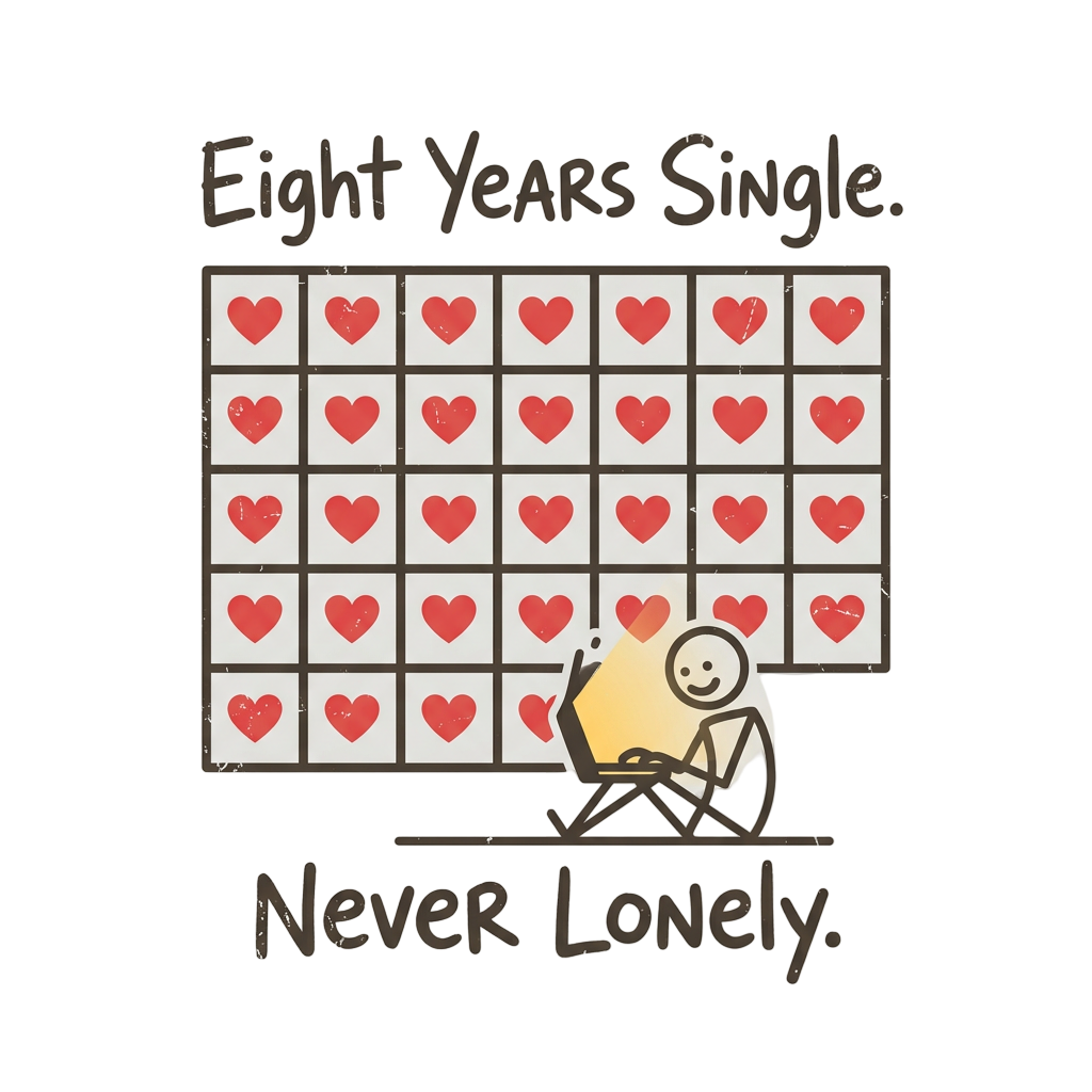 Eight Years Single, Never Lonely