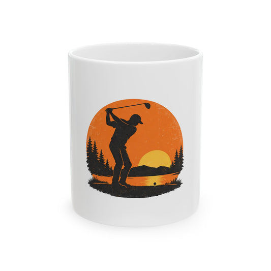 Sunset Silhouette Backswing