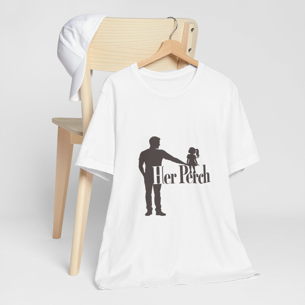 Father Daughter Perch Silhouette