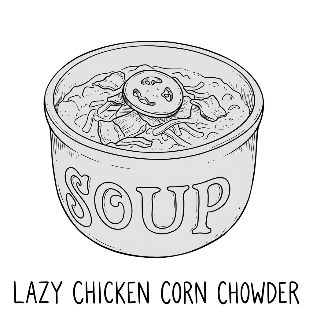 Lazy Chicken Corn Chowder
