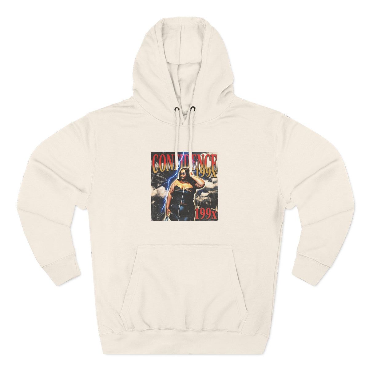 Three-Panel Fleece Hoodie