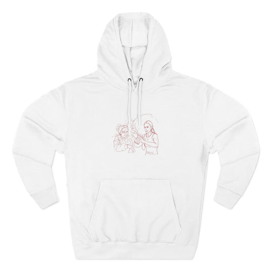Three-Panel Fleece Hoodie
