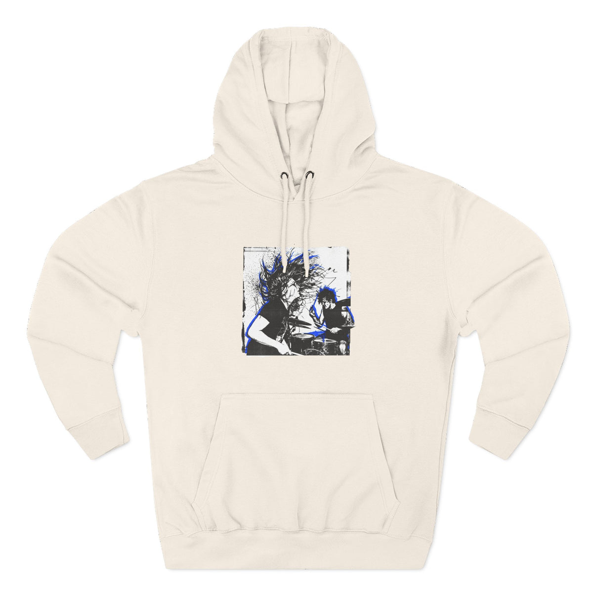 Three-Panel Fleece Hoodie