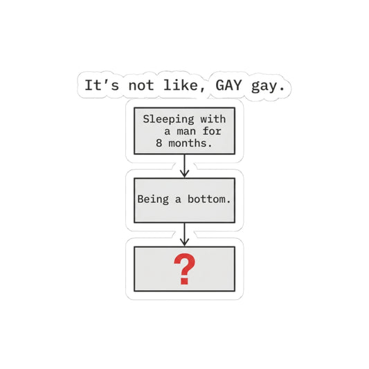 Not Gay Gay Flowchart