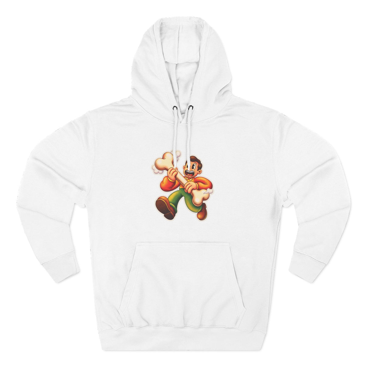 Three-Panel Fleece Hoodie