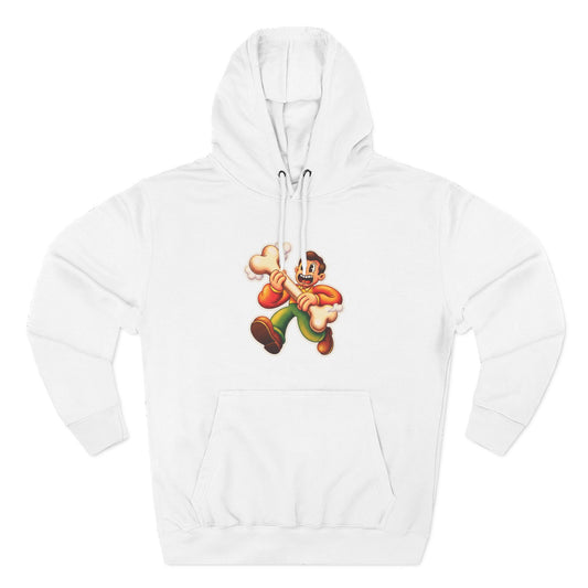 Three-Panel Fleece Hoodie