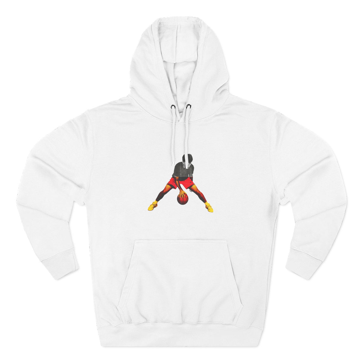 Three-Panel Fleece Hoodie