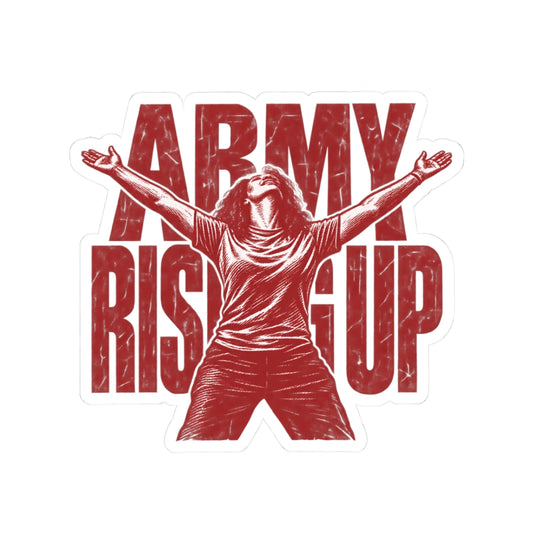 Army Rising Up Victory Pose