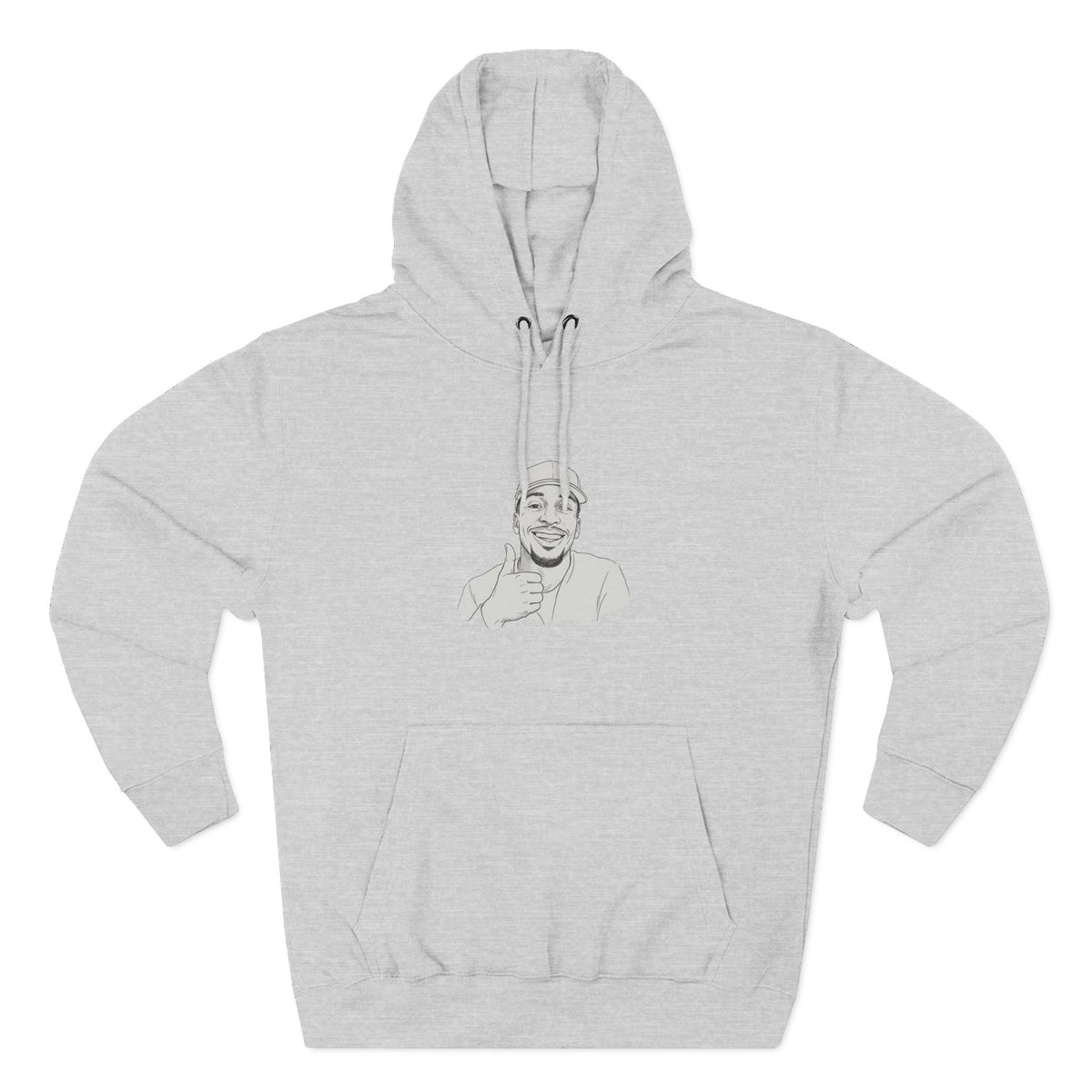 Three-Panel Fleece Hoodie