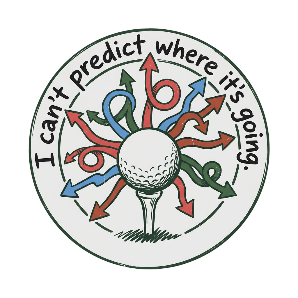 Unpredictable Golf Swing Arrows