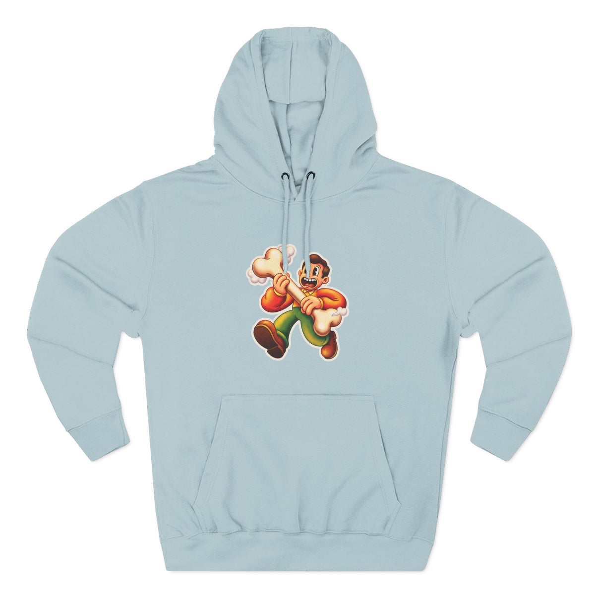 Three-Panel Fleece Hoodie