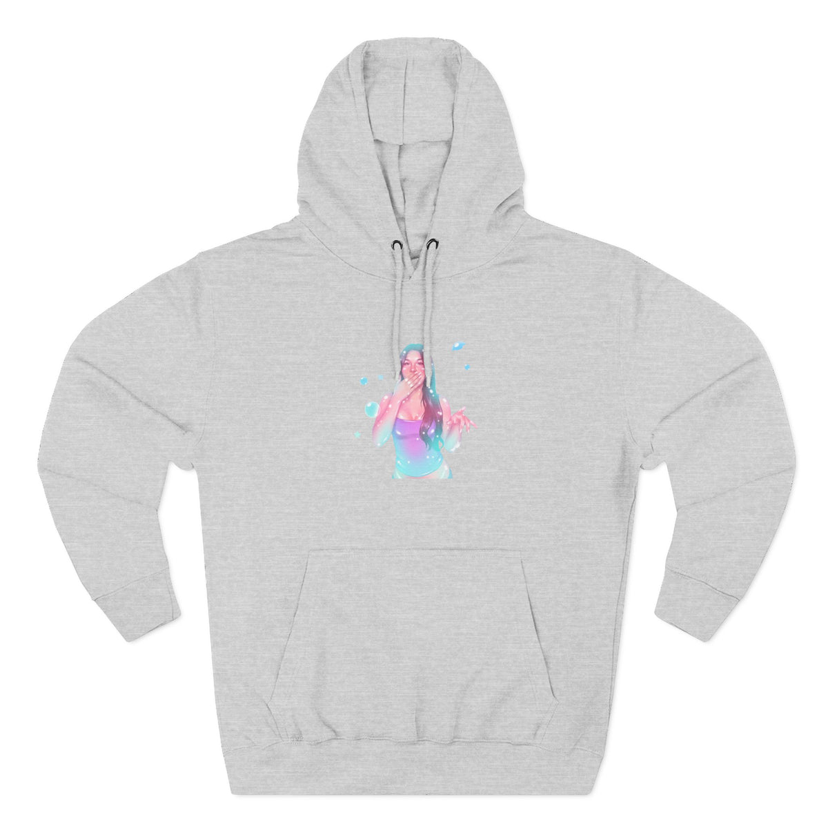 Three-Panel Fleece Hoodie