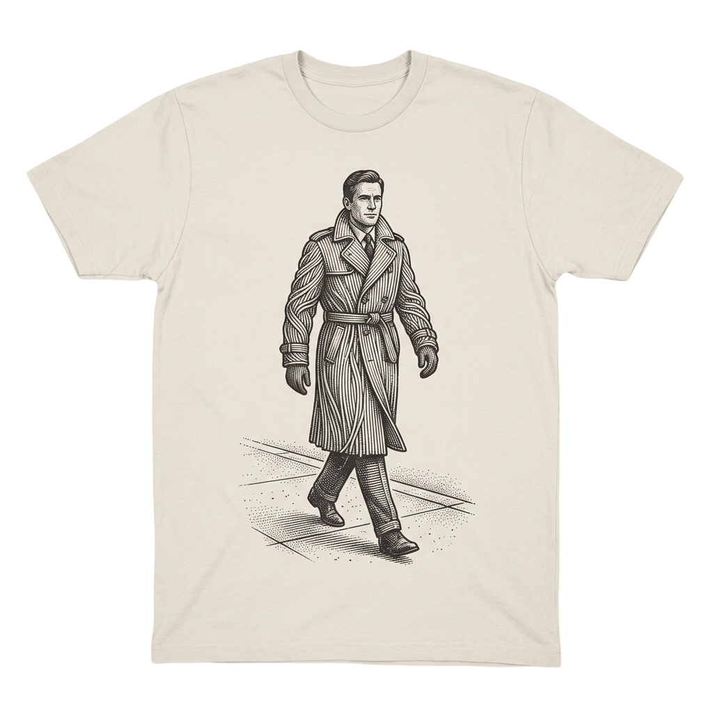 Spaghetti Trench Coat Walk