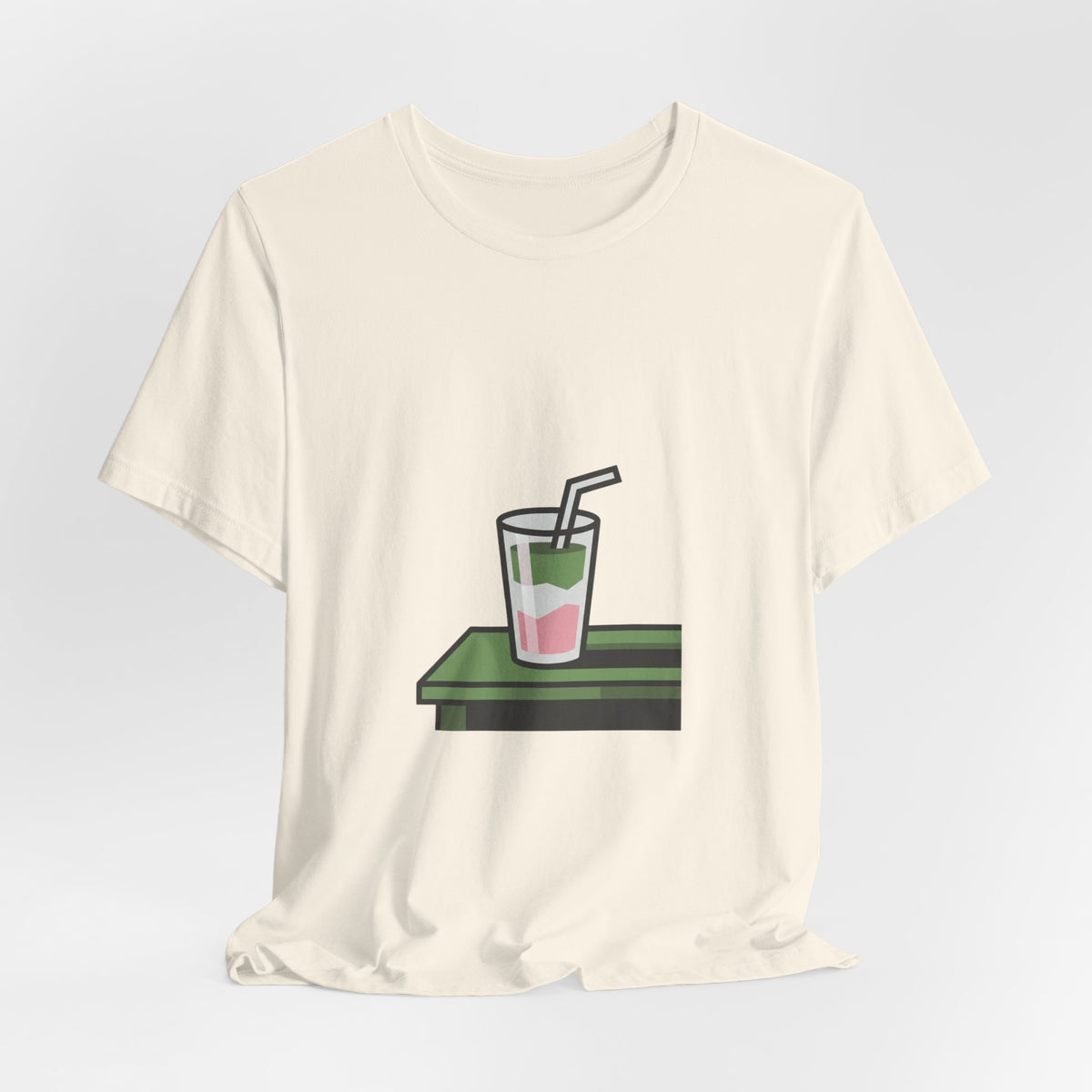 Aesthetic Layered Matcha Drink