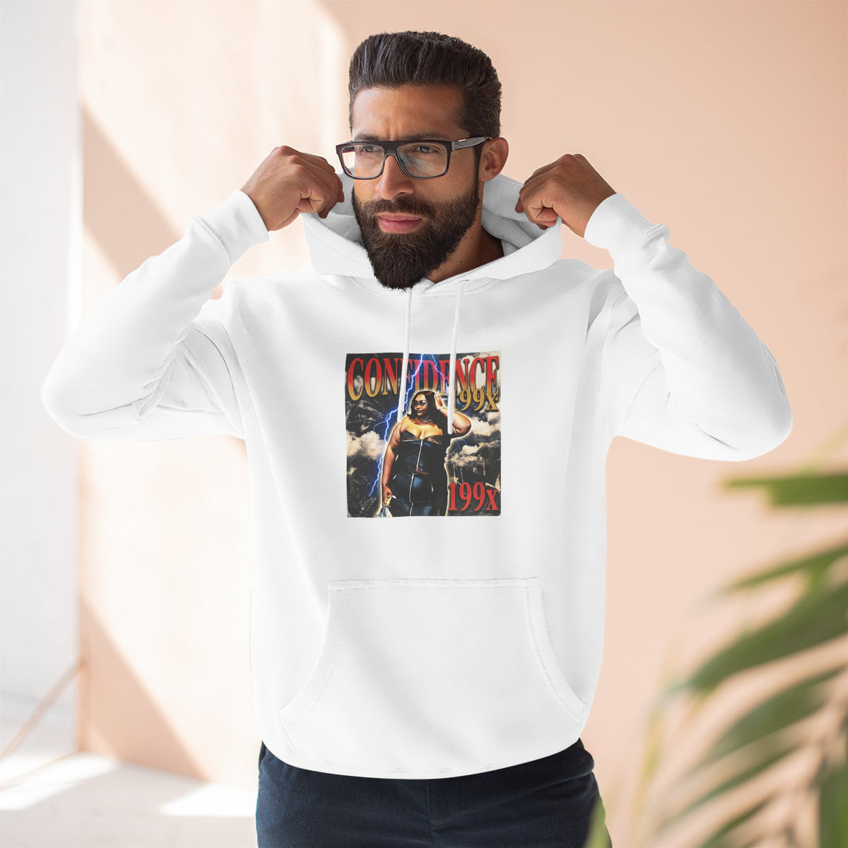 Three-Panel Fleece Hoodie