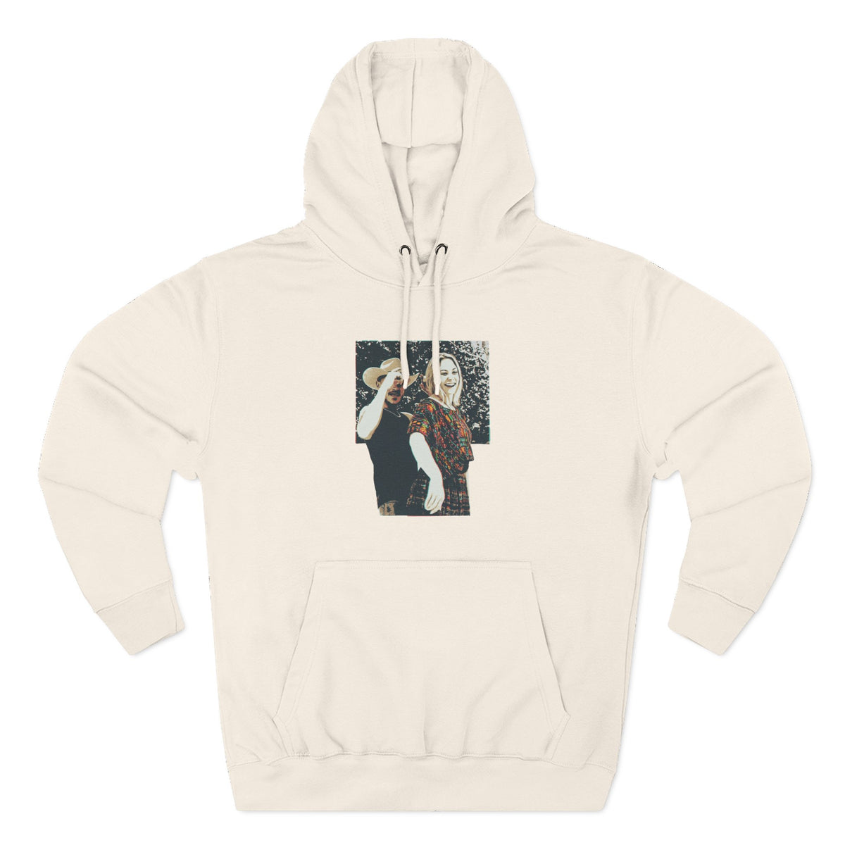 Three-Panel Fleece Hoodie