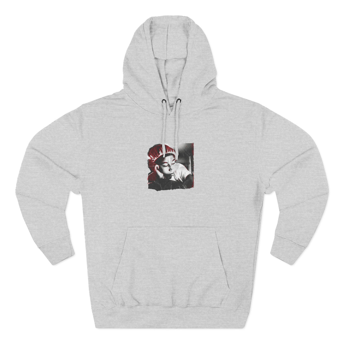 Three-Panel Fleece Hoodie