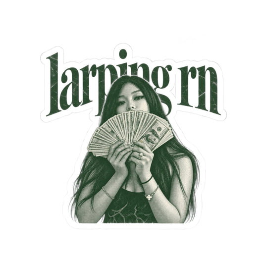 Fanning face with cash