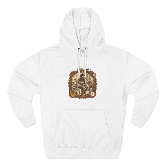 Three-Panel Fleece Hoodie