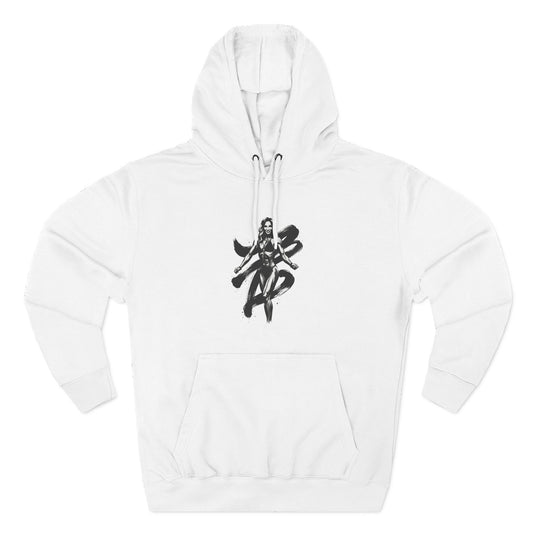 Three-Panel Fleece Hoodie