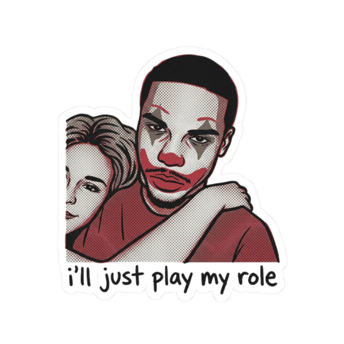 Sad Clown Plays His Role