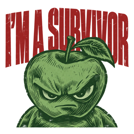Apple Character 'I'm a Survivor'