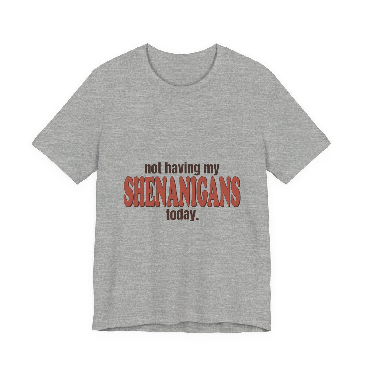 Not Having My Shenanigans Today
