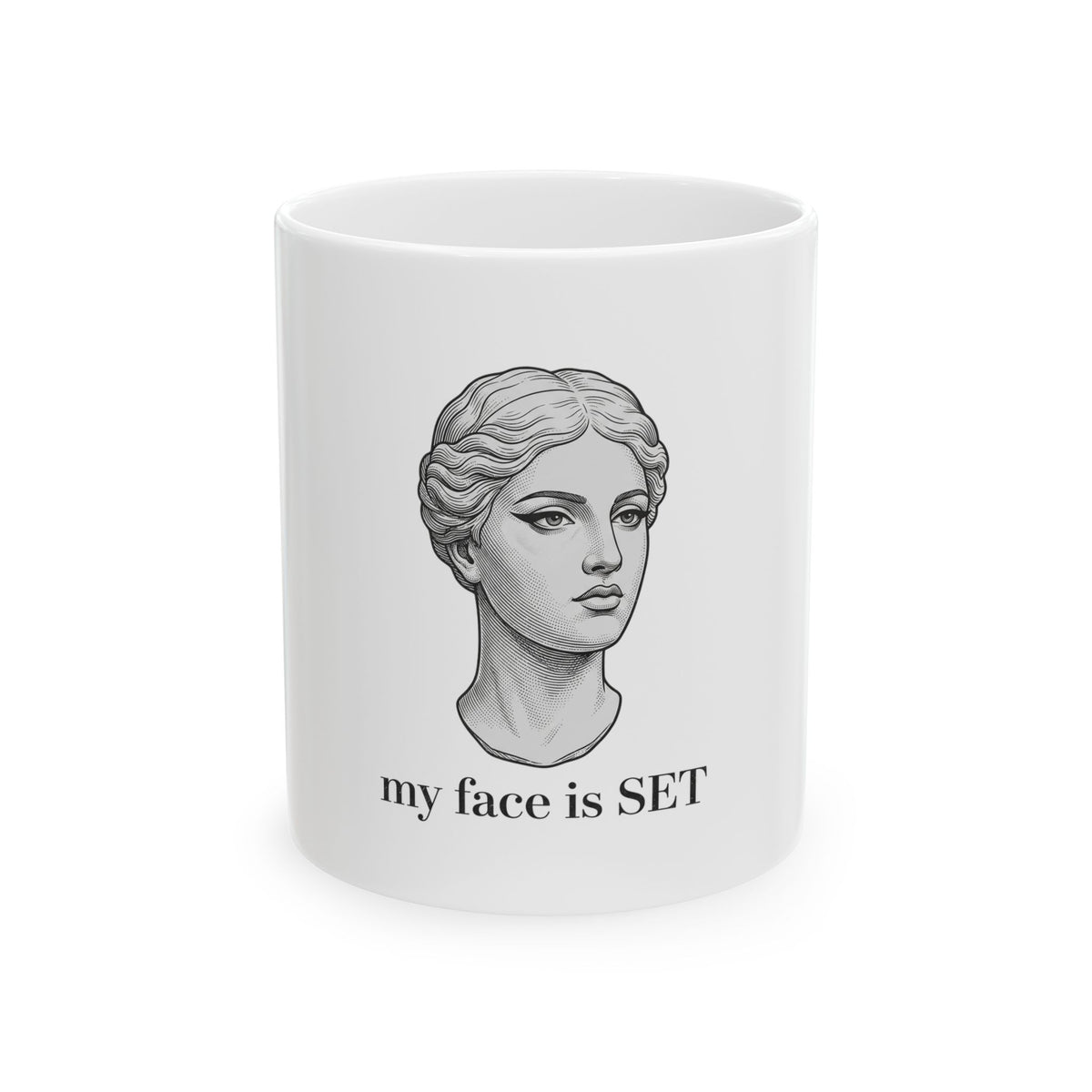 Face is SET Marble Bust