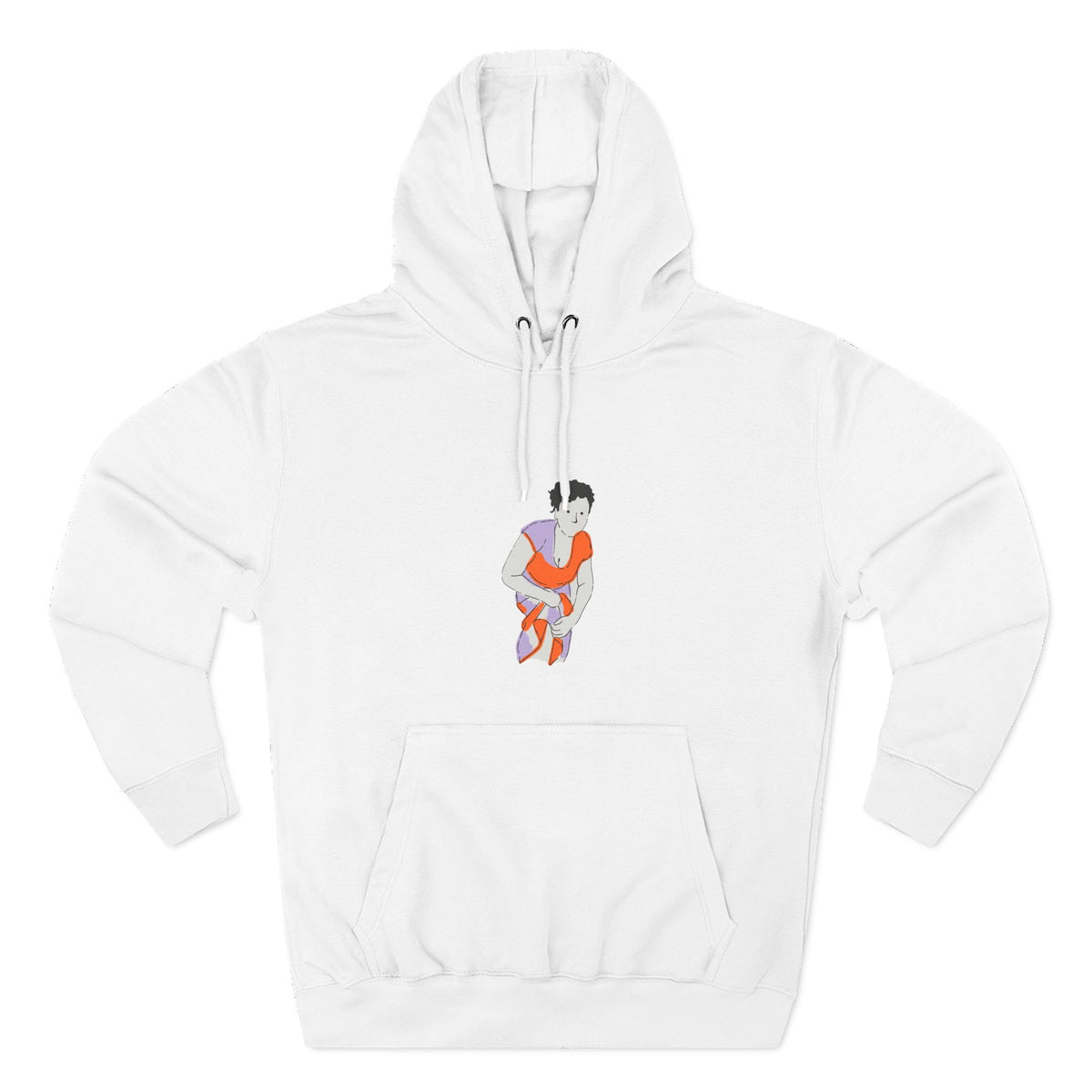 Three-Panel Fleece Hoodie