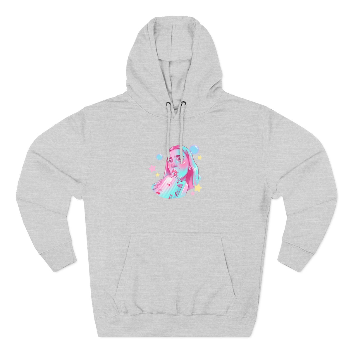 Three-Panel Fleece Hoodie